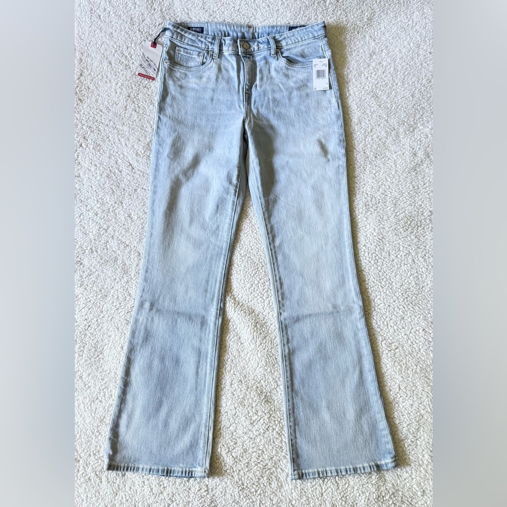 Buffalo David Bitton Women's Mid Rise Bootcut Queen Light Blue Jeans Size 32 New